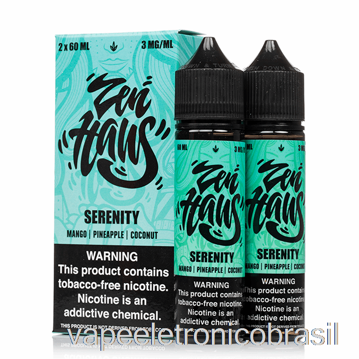 Vape Eletrônico Serenity - Zen Haus - 120ml 6mg